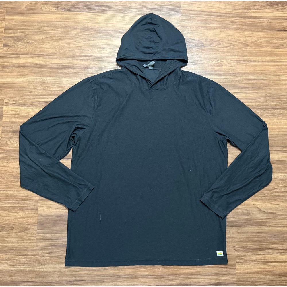 Vuori Strato Tech Performance Hoodie Mens Black Heather (V1019) Sz XL